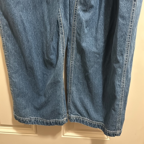 2/$15 VTG Jordache L/11-13 100% Cotton Womens Overalls, back Velcro poc - Picture 7 of 9